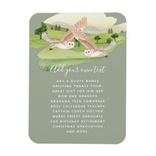 OWL GIFTS - Personalised Magnet
