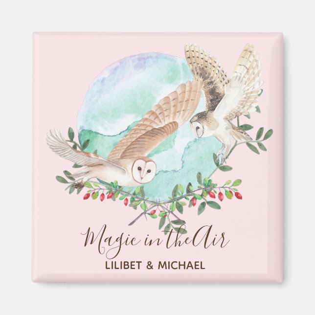 OWL GIFTS - Personalised Magnet (Front)