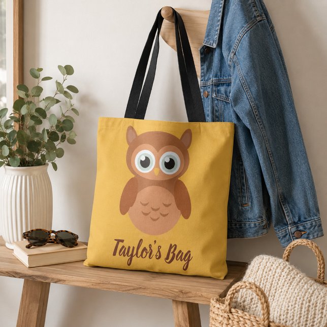 Owl Golden Tote Bag (Creator Uploaded)