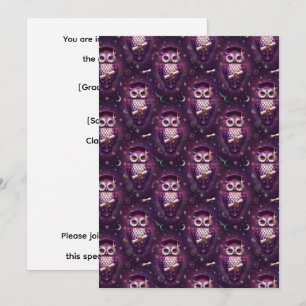 Owl Graduation Invitation