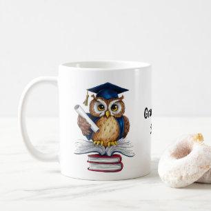 Owl Graduation Personalised Coffee Mug