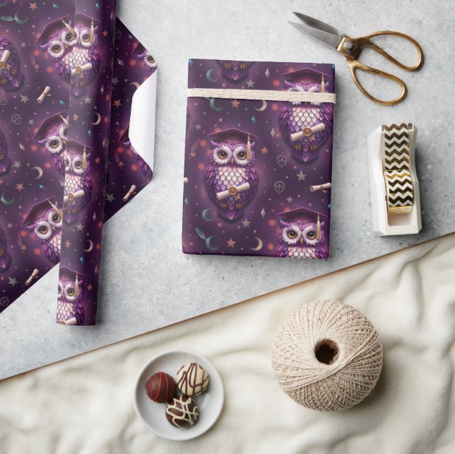 Owl Graduation Wrapping Paper (Crafts)