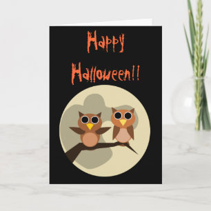 Owl Halloween Card