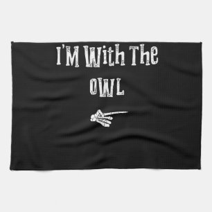 Owl Halloween Costume Funny Couples Matching Tea Towel