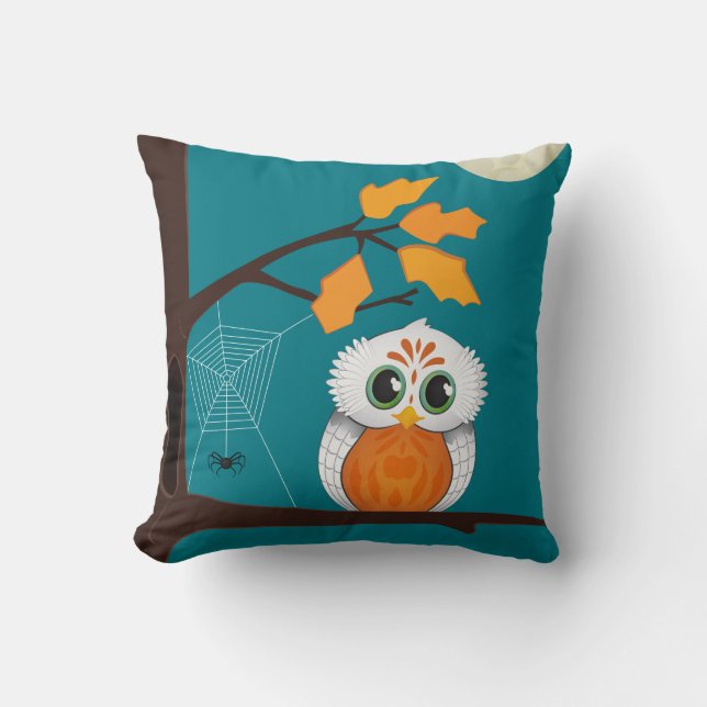 Owl Halloween Pillow (Front)