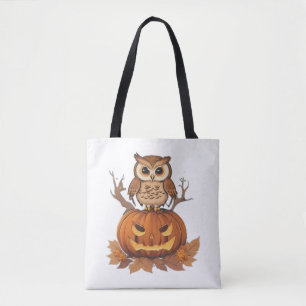 owl Halloween Tote Bag