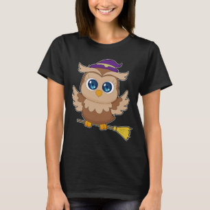 Owl Halloween Witch T-Shirt