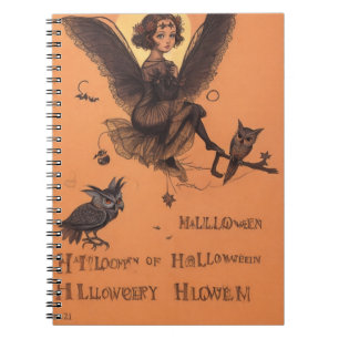 Owl Hauntings Spooky Halloween Notebook
