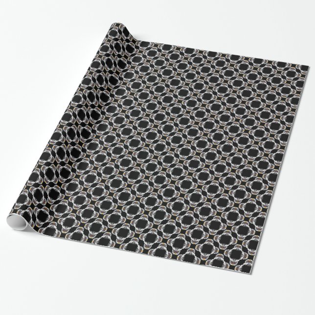 Owl head wrapping paper (Unrolled)