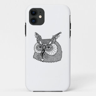 Owl Head Zendoodle iPhone 11 Case