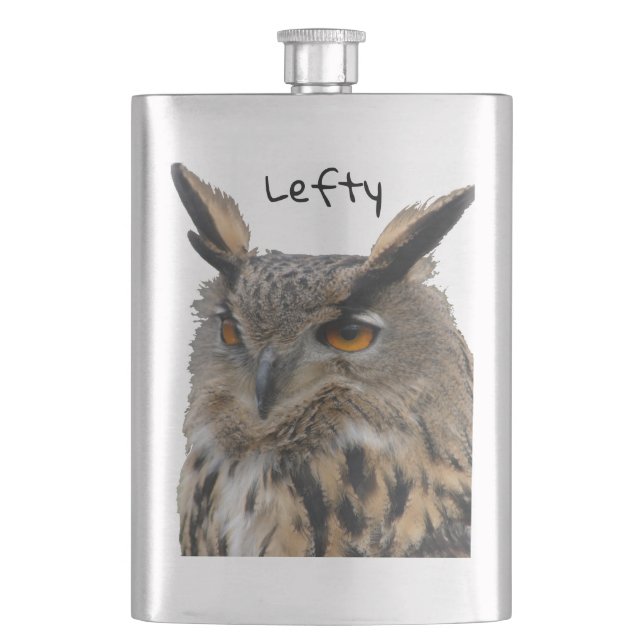 Owl Hip Flask (Front)