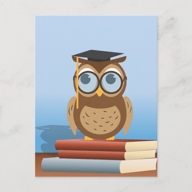 Owl illustration postcard (Front)