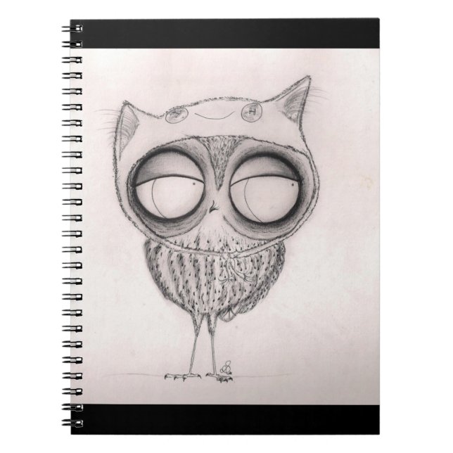 Owl in Cat-Hat -Notebook Notebook (Front)