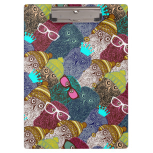 Owl in crown clipboard