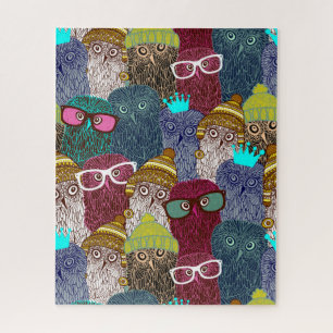 Owl in crown jigsaw puzzle