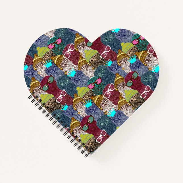 Owl in crown notebook (Front)