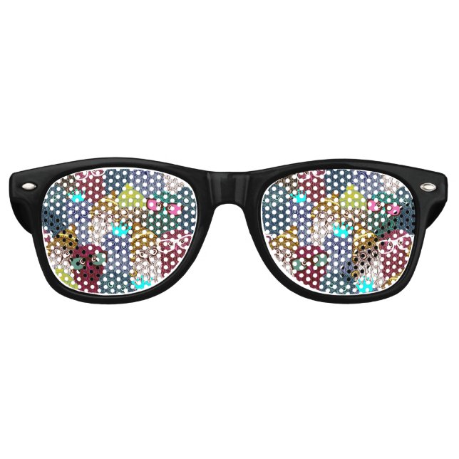 Owl in crown retro sunglasses (Front)