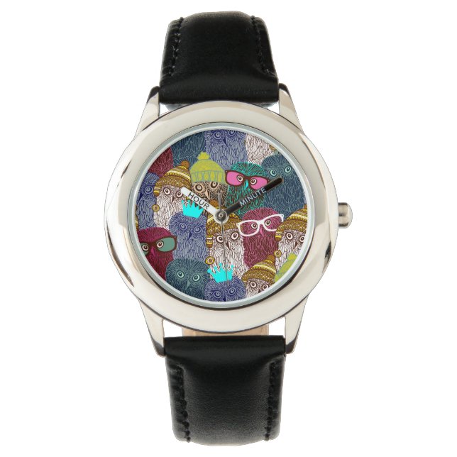 Owl in crown watch (Front)