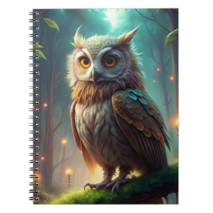 Owl in Forest Notebook