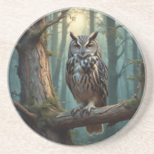 Owl in Magical Forest Coaster