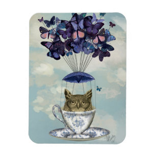 Owl In Teacup 2 Magnet