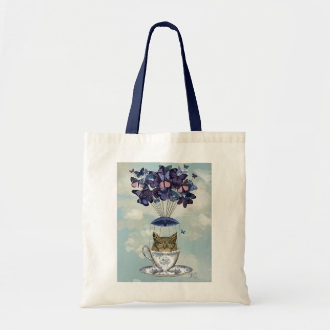 Owl In Teacup 2 Tote Bag (Front)