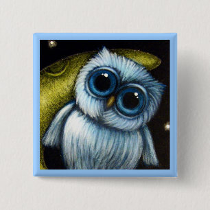 Owl in the Moon Customise Button