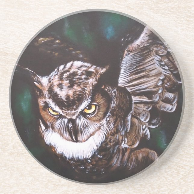 Owl in the night coaster (Front)