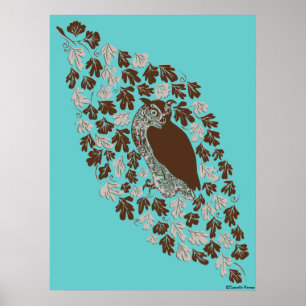 Owl in the Oak Poster