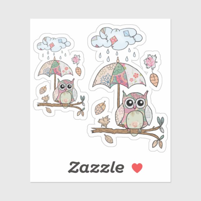 Owl in the rain (Sheet)