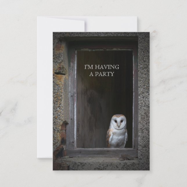 Owl Invitation (Front)