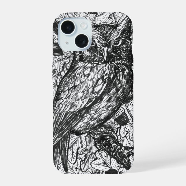 Owl iPhone 15 Case (Back)