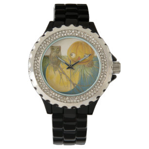Owl Jack O Lantern Pumpkin Full Moon Watch