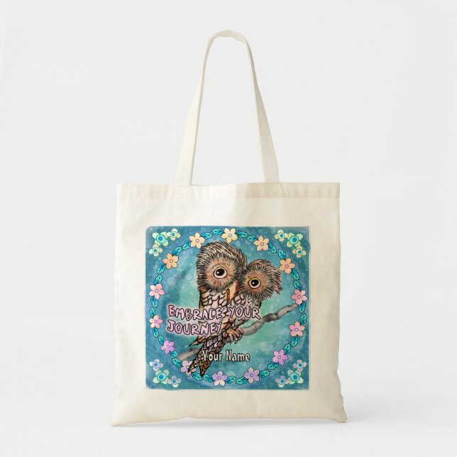 Owl Journey Tote Bag (Front)