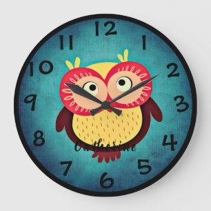 Owl Large Clock