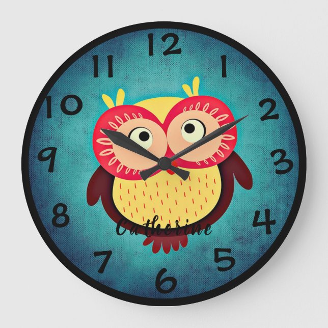 Owl Large Clock (Front)