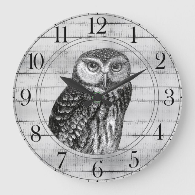 Owl Large Clock (Front)