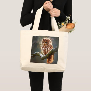 Owl Large Tote Bag