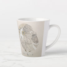 Owl latte mug