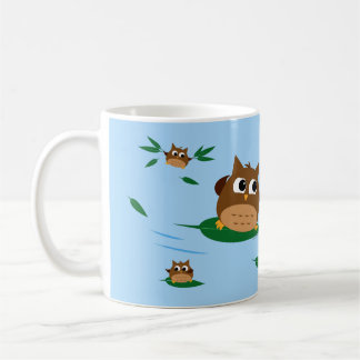 Owl Leaf Surf Design - Personalized Mug