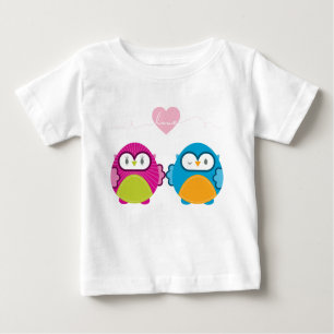 OWL LOVE :: bright girl + boy Baby T-Shirt