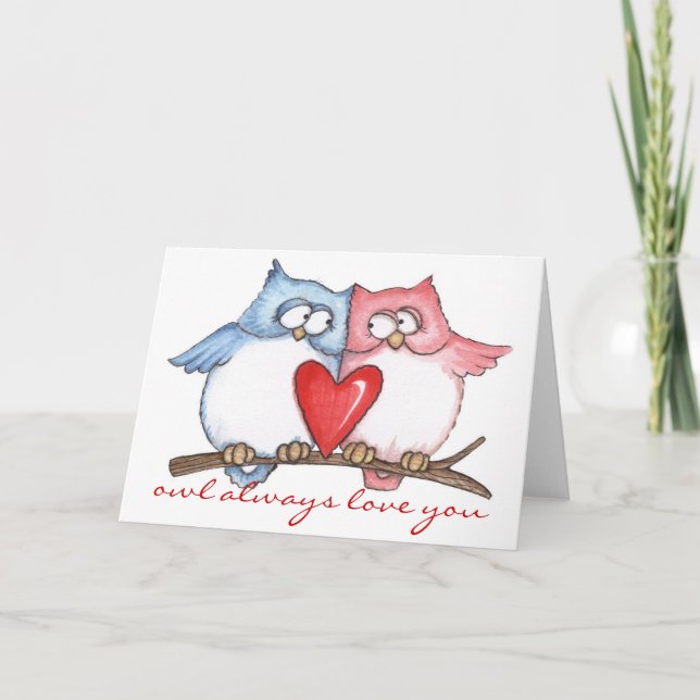 Owl Love - Greeting Card (Front)