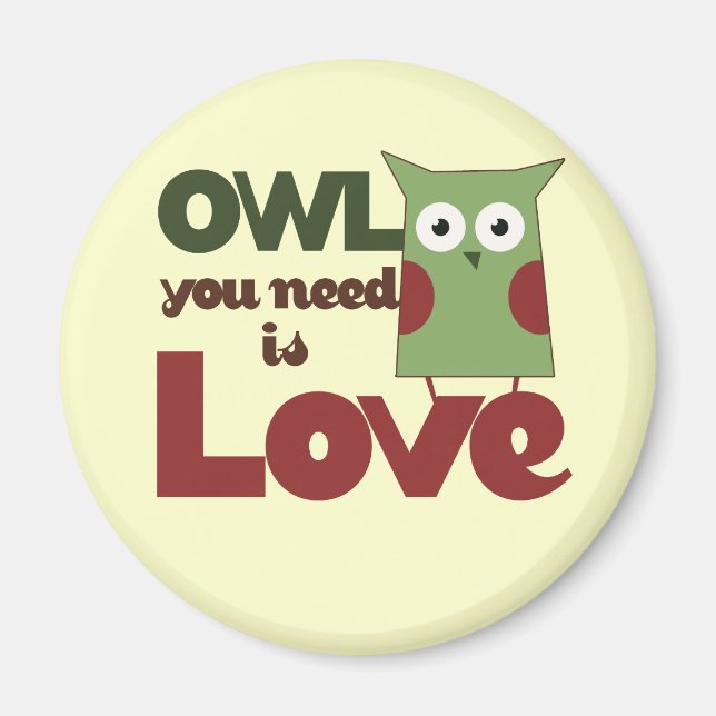 Owl Love Magnet (Front)