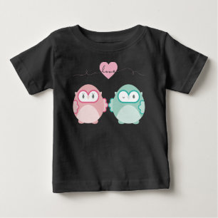 OWL LOVE :: soft girl + boy Baby T-Shirt