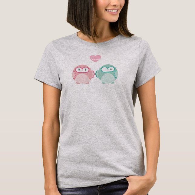 OWL LOVE :: soft girl + boy T-Shirt (Front)
