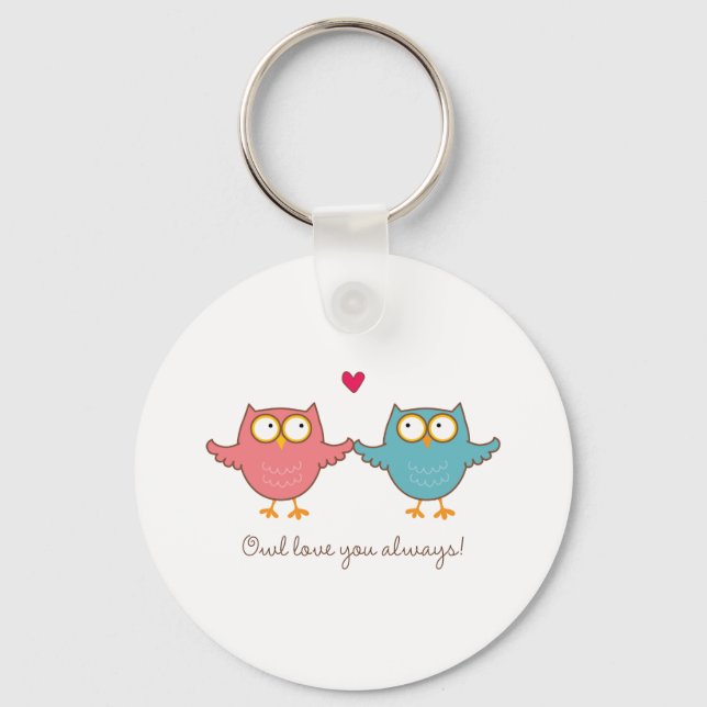 owl love you key ring (Front)