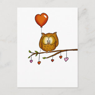 Owl love you - Valentine's Day gift Holiday Postcard