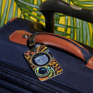 Owl luggage tag