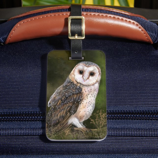 Owl Luggage Tag (Front Insitu 2)
