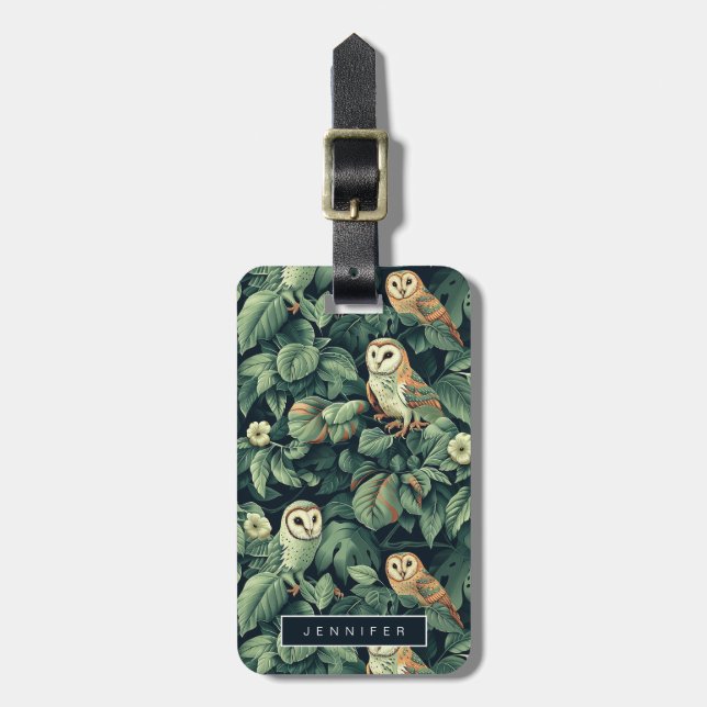 Owl Luggage Tags (Front Vertical)